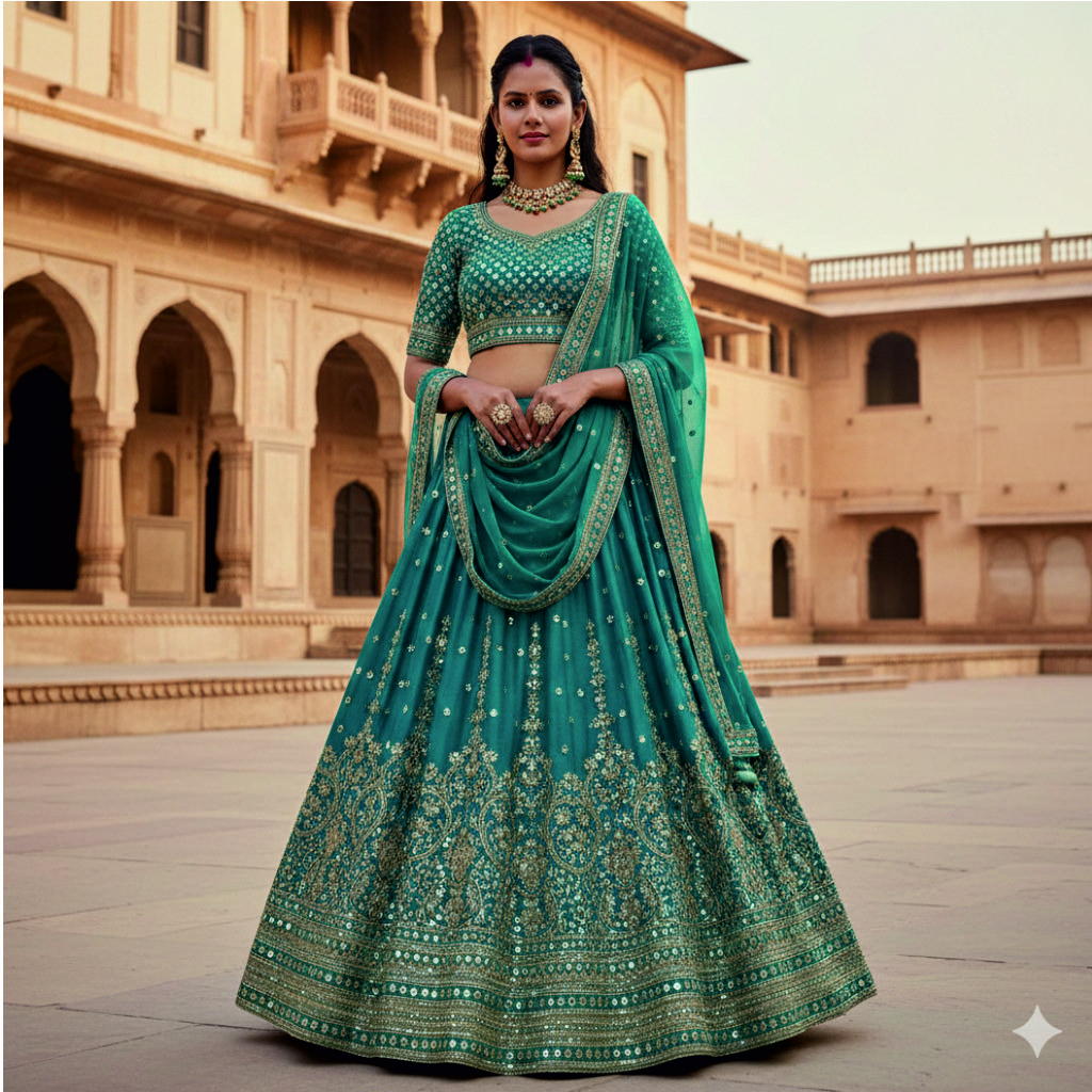 Ghagra Style Lehenga 1