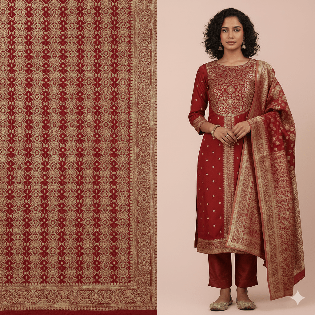 Old Saree To Straight Cut Salwar Suit