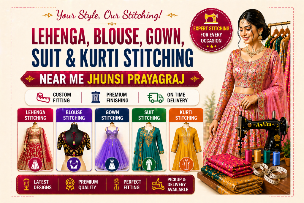 Lehenga stitching near me jhunsi prayagraj