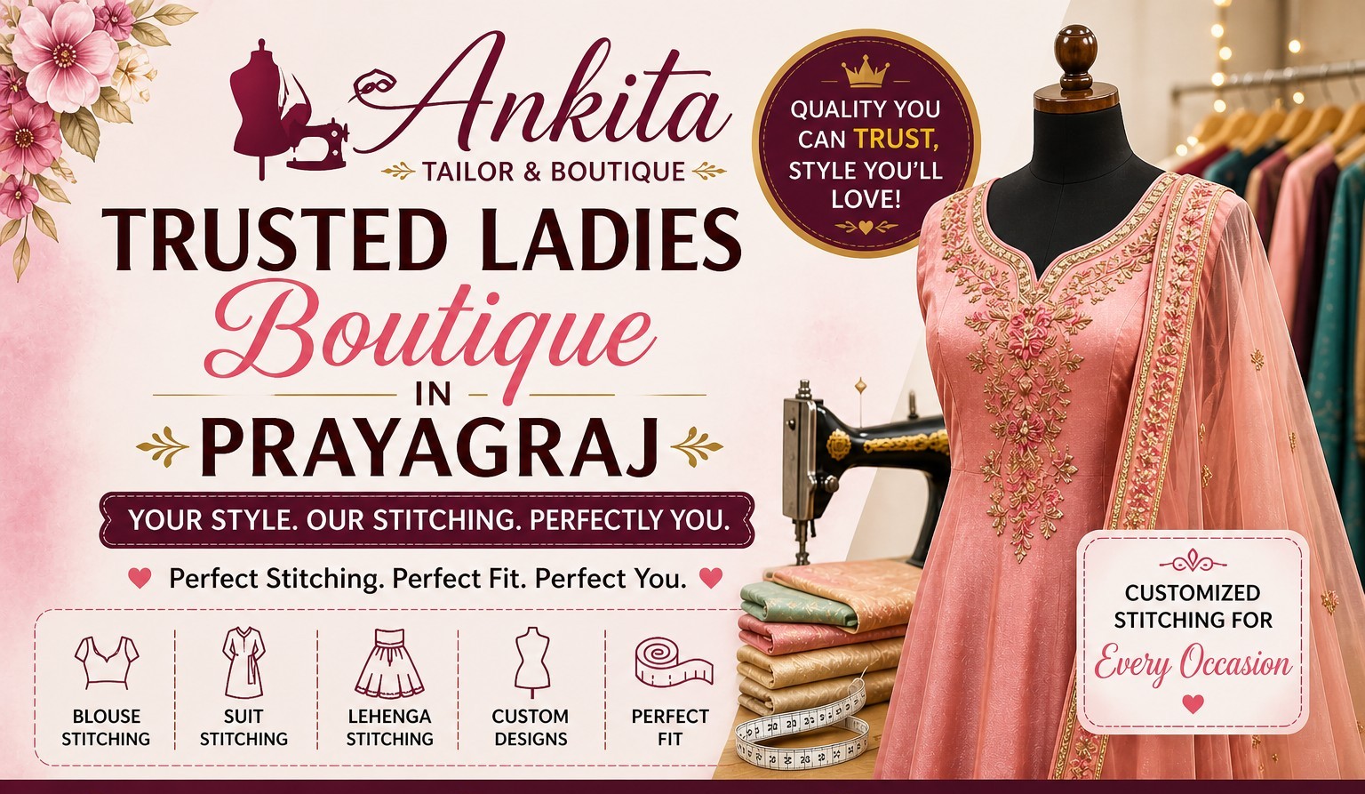 top rated boutique in prayagraj, trusted ladies boutique in prayagraj, top rated boutique in allahabad, trusted ladies boutique in allahabad