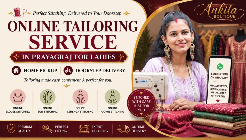 Online Tailoring Service in Prayagraj for Ladies 9 Online Tailoring Service in Prayagraj for Ladies, Online Tailor in Prayagraj for Ladies, Online Boutique in Prayagraj, Online Tailoring Services For Women in Allahabad, Online Blouse Stitching, Online Lehenga Stitching, Online Suit Stitching, Online Gown Stitching
