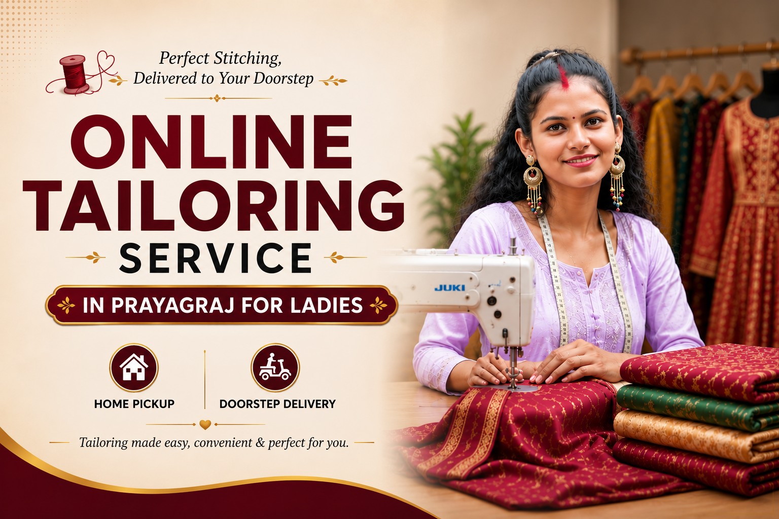 Online Tailoring Service in Prayagraj for Ladies, Online Tailor in Prayagraj for Ladies, Online Boutique in Prayagraj, Online Tailoring Services For Women in Allahabad, Online Blouse Stitching, Online Lehenga Stitching, Online Suit Stitching, Online Gown Stitching