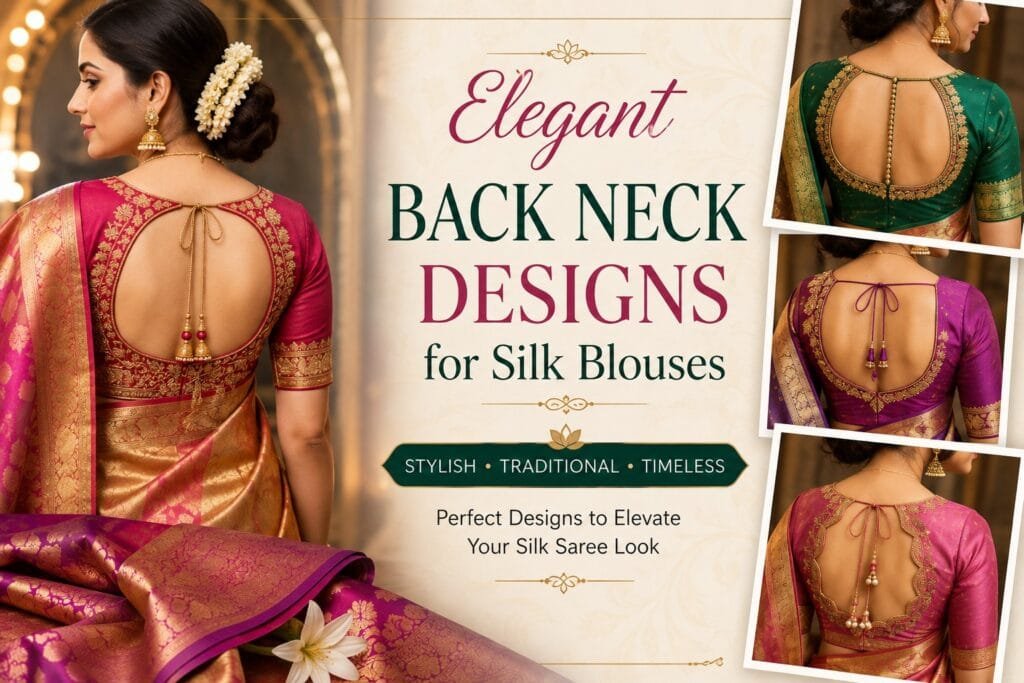 Elegant Back Neck Designs for Silk Blouses