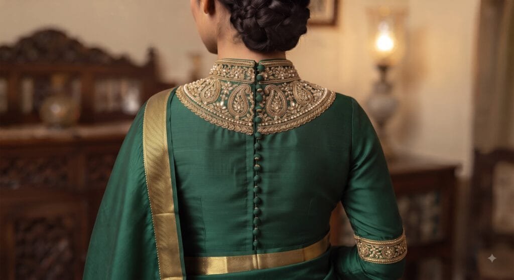 Elegant Back Neck with Full Sleeves