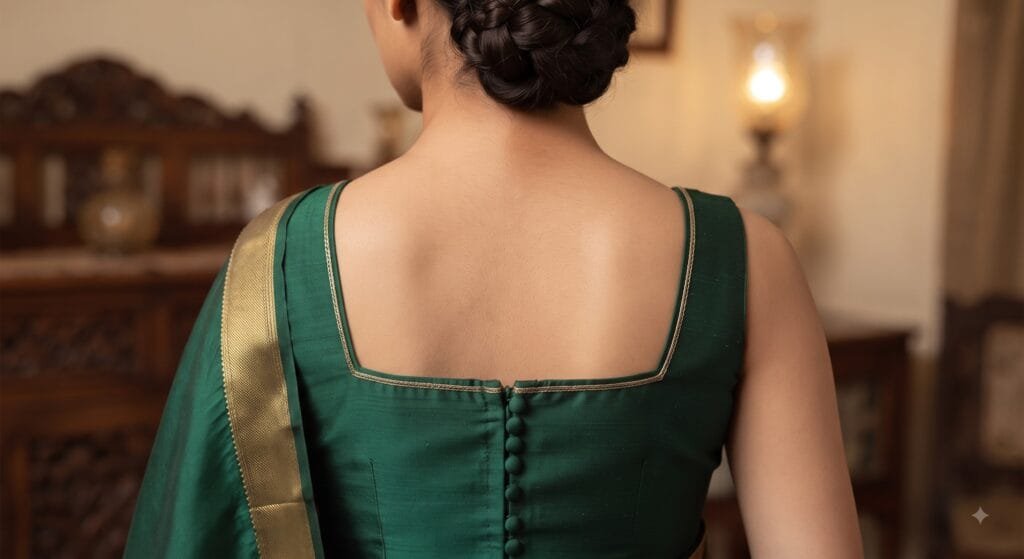 6. Square Back Neck – Structured और Sophisticated