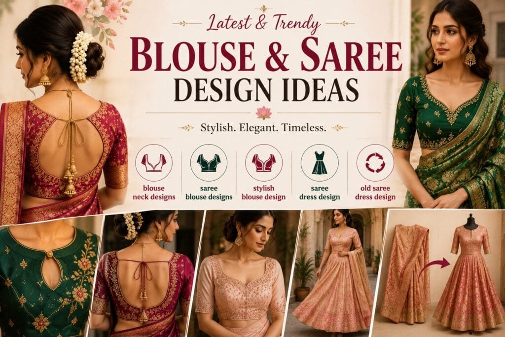 Blouse Neck Designs, Saree Blouse Designs & Stylish Blouse Design 1 blouse neck designs, saree blouse designs, stylish blouse design, saree dress design, old saree dress design