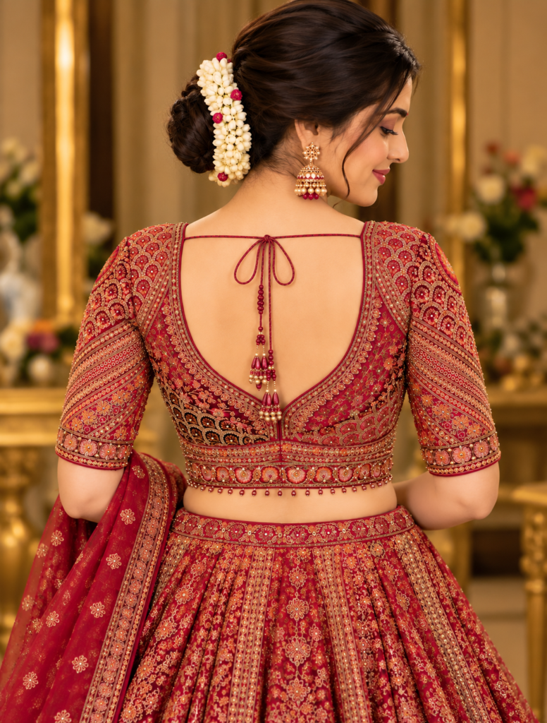 Wedding Blouse Back Side Design