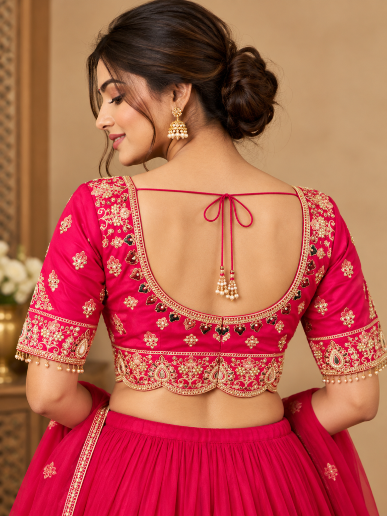 Wedding Blouse Back Side Design