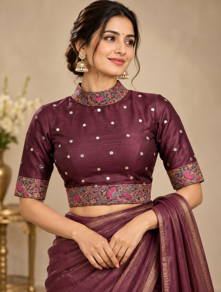High Neck Blouse